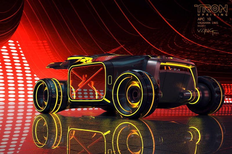 Illustration for article titled Tron: Uprising Vehicle Designs